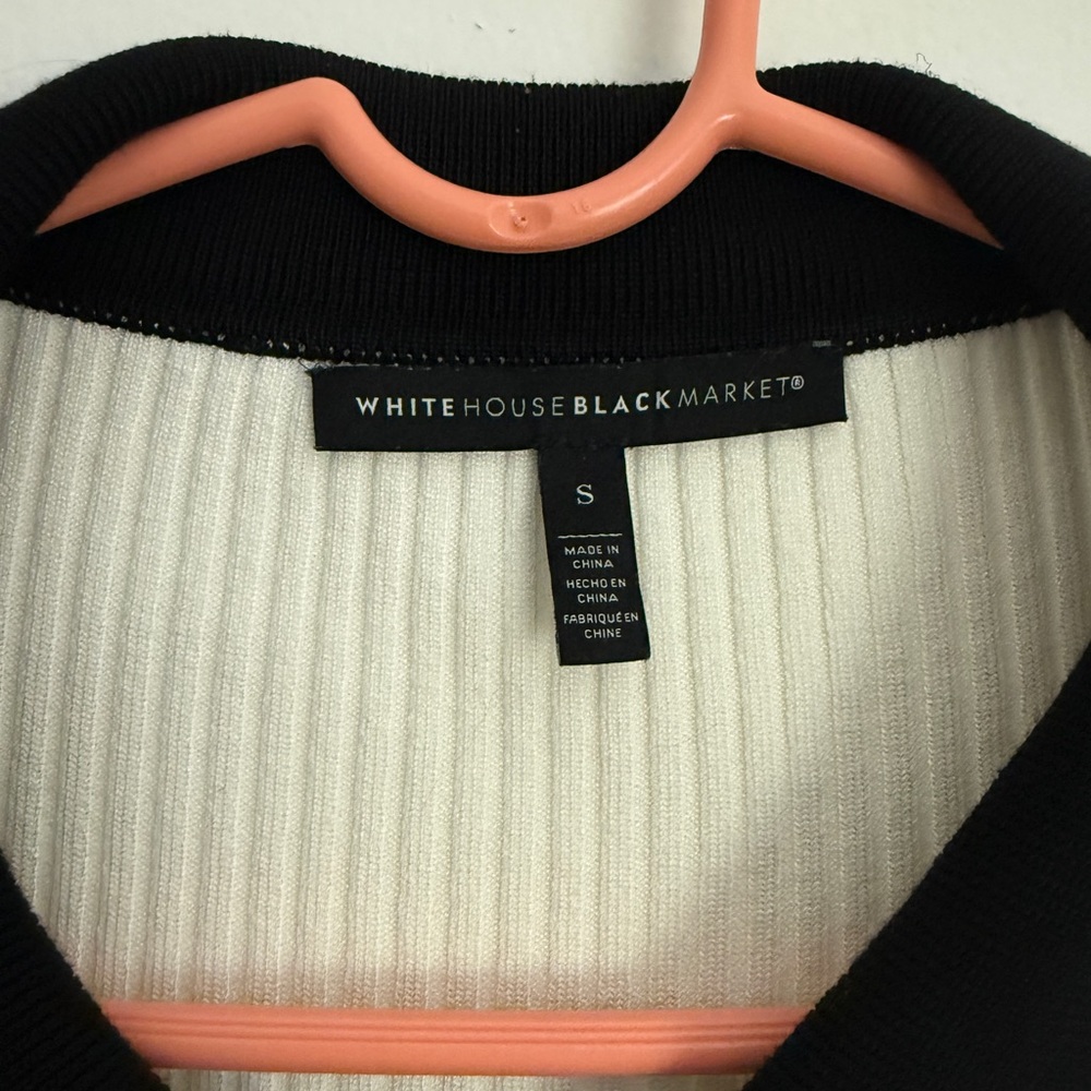 WHBM Ribbed B&W Cardigan - Picture 2 of 5